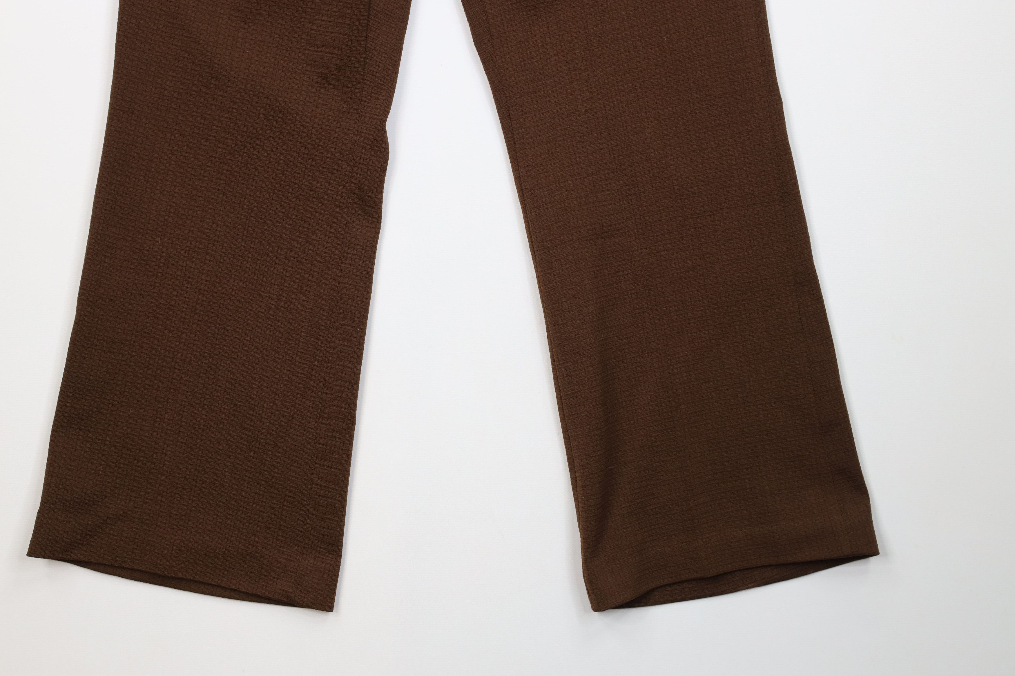 Vintage Vintage 60s 70s Streetwear Knit Bell Bottoms Pants Brown USA Size US 32 / EU 48 - 4 Thumbnail