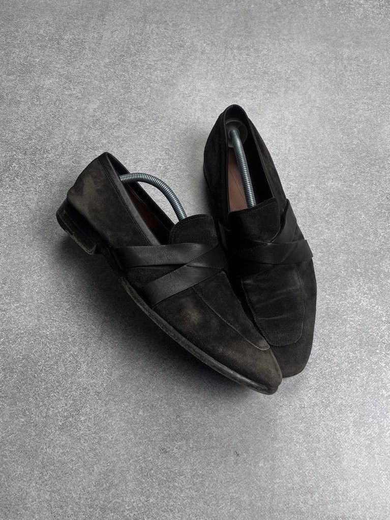 Ermenegildo Zegna Vintage Ermenagildo Zegna Suede Low Loafers US 9.5 Size US 9.5 / EU 42-43 - 1 Thumbnail