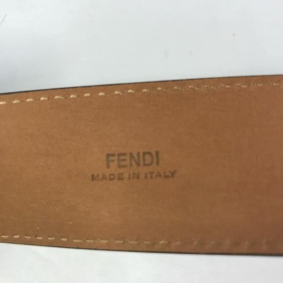 Fendi New Authentic Fendi Baguette FF Logo Buckle Leather Belt","d Size ONE SIZE - 6 Thumbnail