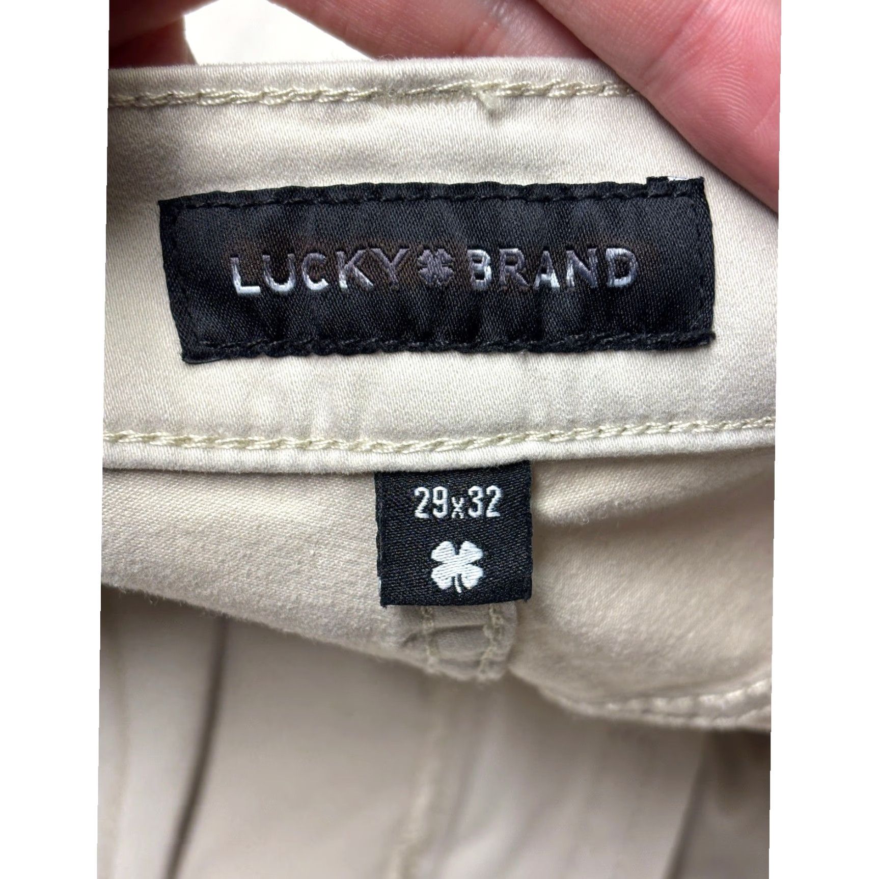 Lucky Brand Lucky Brand 223 Straight Pants Mens 29x32 Sand Beige Size US 29 - 6 Thumbnail