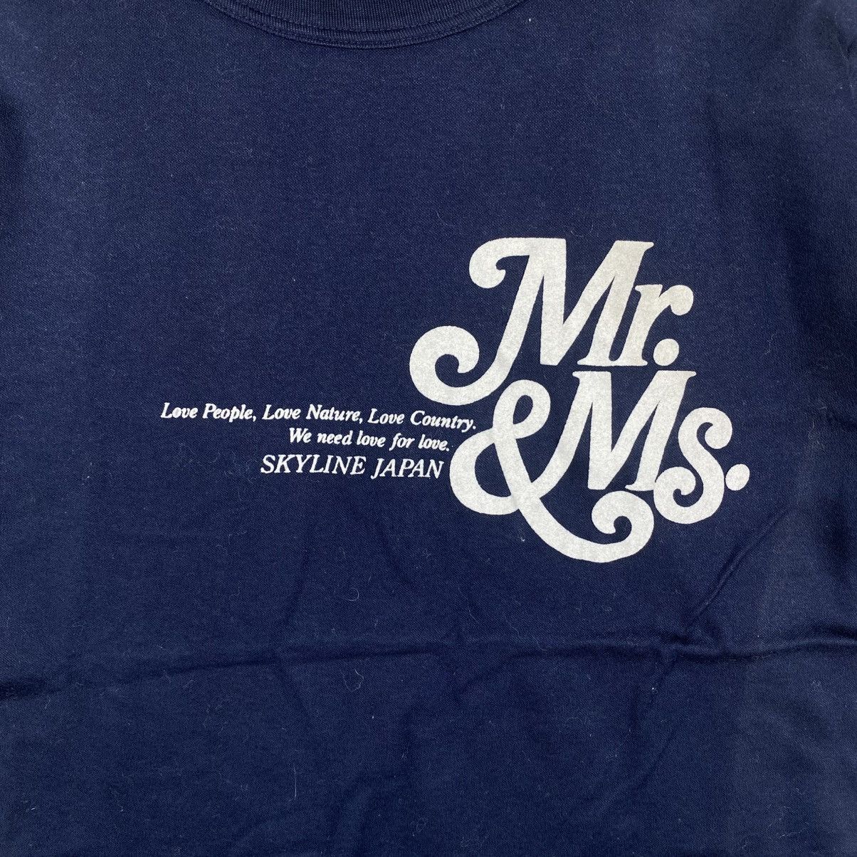 Japanese Brand Vintage 80's MR & MS SKYLINE Japan Tee Shirt Free Size Size US M / EU 48-50 / 2 - 2 Thumbnail