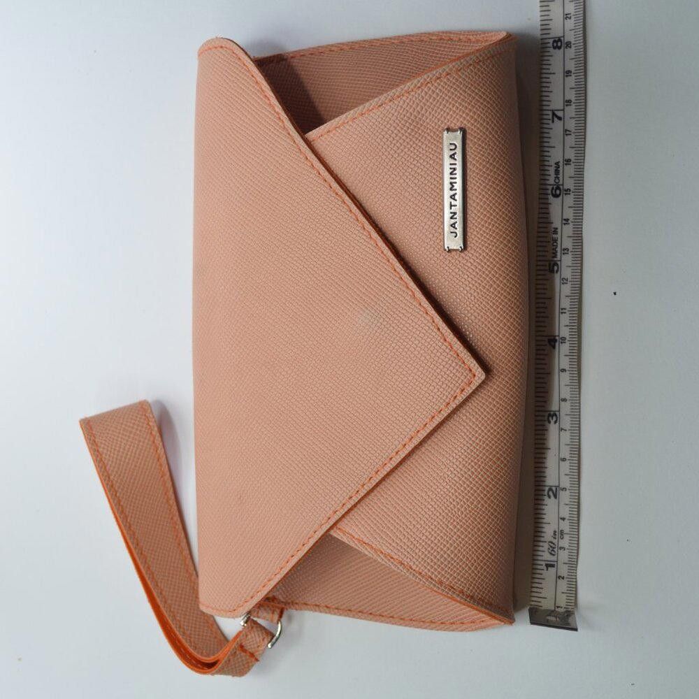 Designer Antaminiau Orange Envelope Clutch Wristlet Size ONE SIZE - 2 Thumbnail