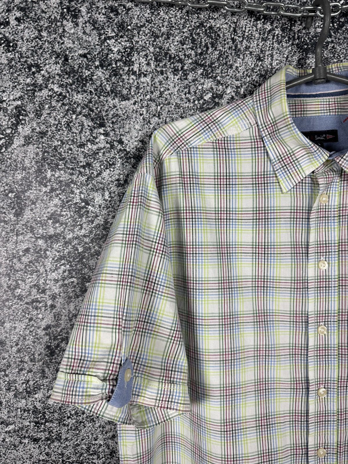 Paul Smith Men’s Paul Smith Short Sleeve Plaid Shirt Button Up Size L Size US L / EU 52-54 / 3 - 3 Thumbnail