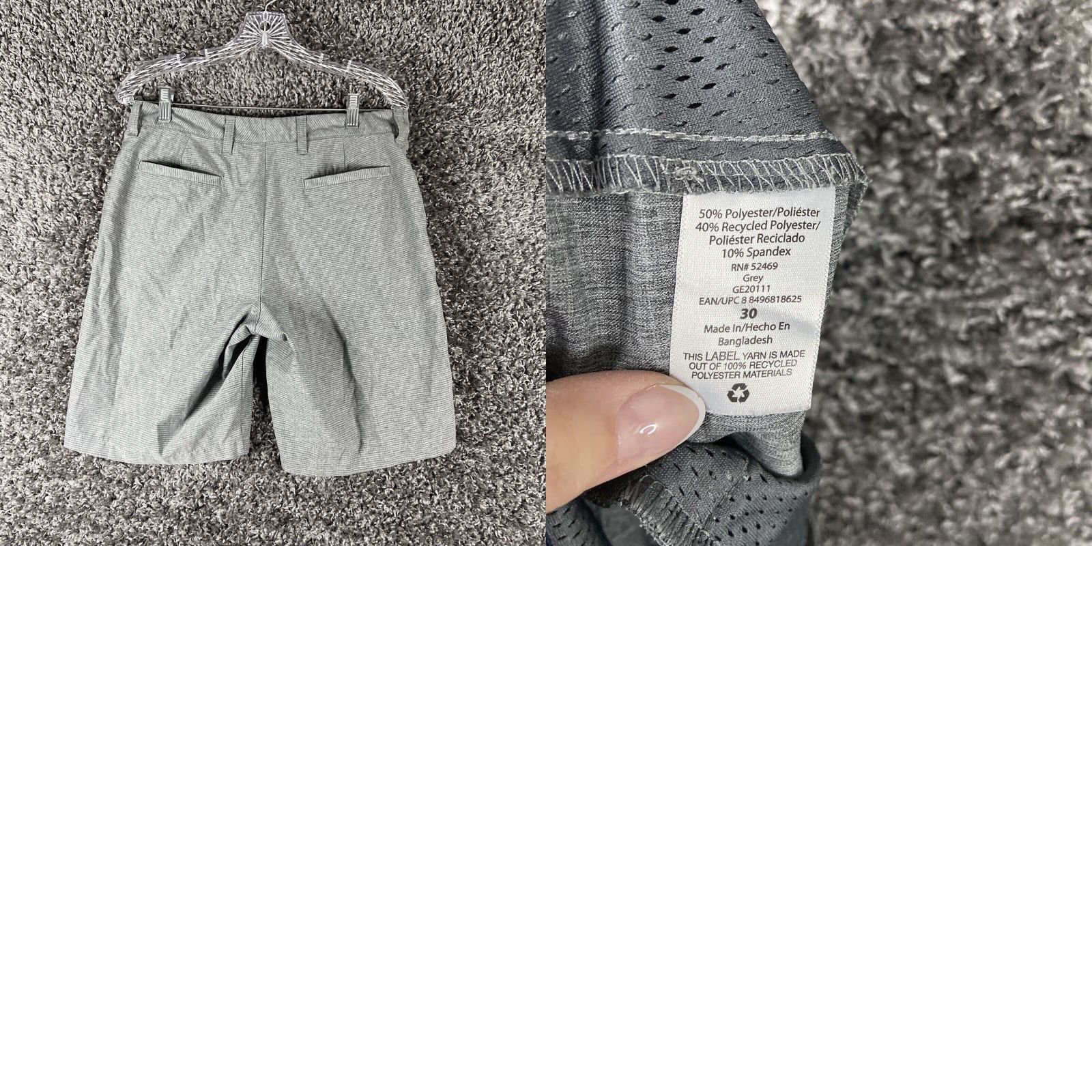 George George Activewear Gray Shorts Men’s 30 Mens Size US 30 / EU 46 - 8 Thumbnail