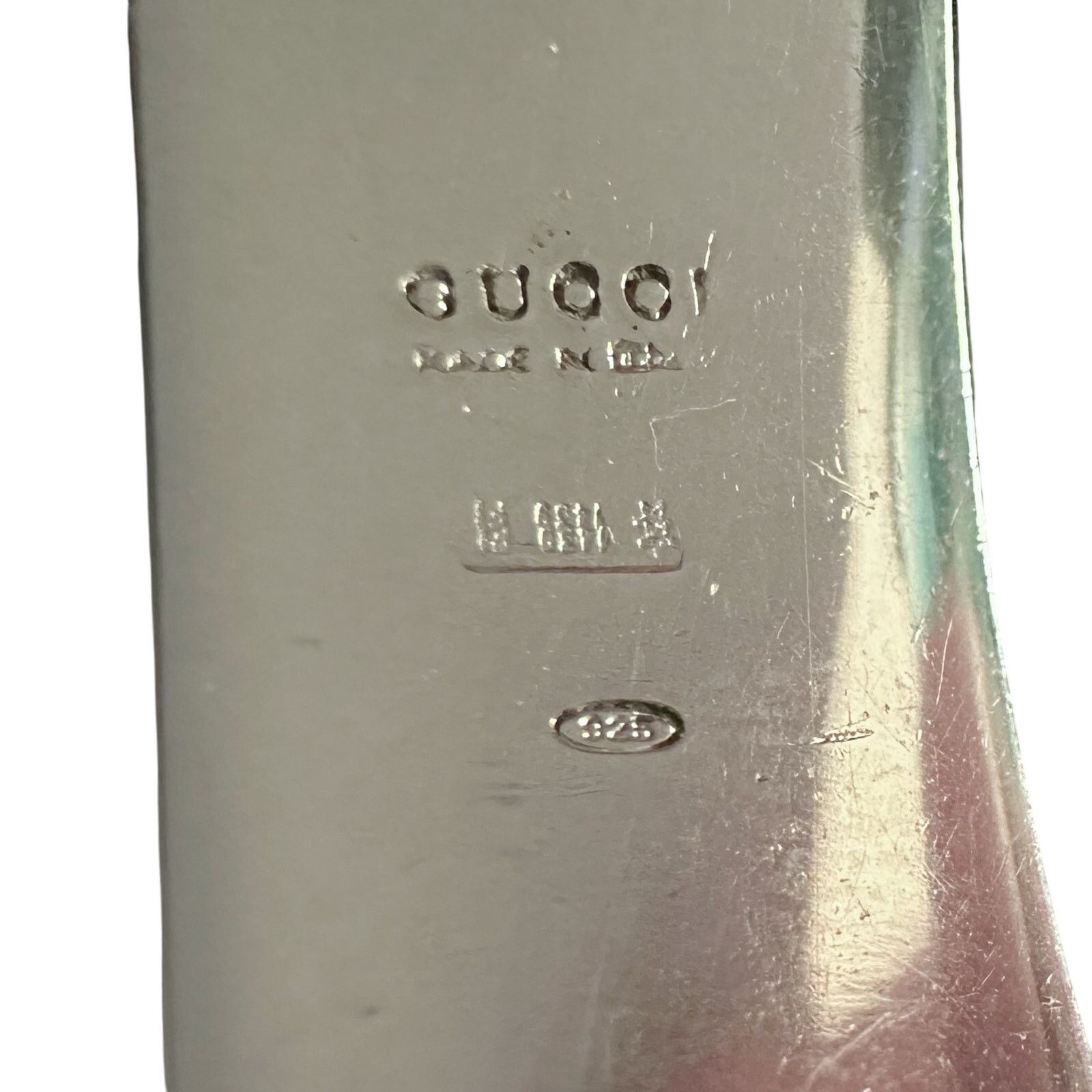 Gucci Gucci Rubber and Sterling Silver ID Bracelet- Full Inclusion Size ONE SIZE - 15 Thumbnail