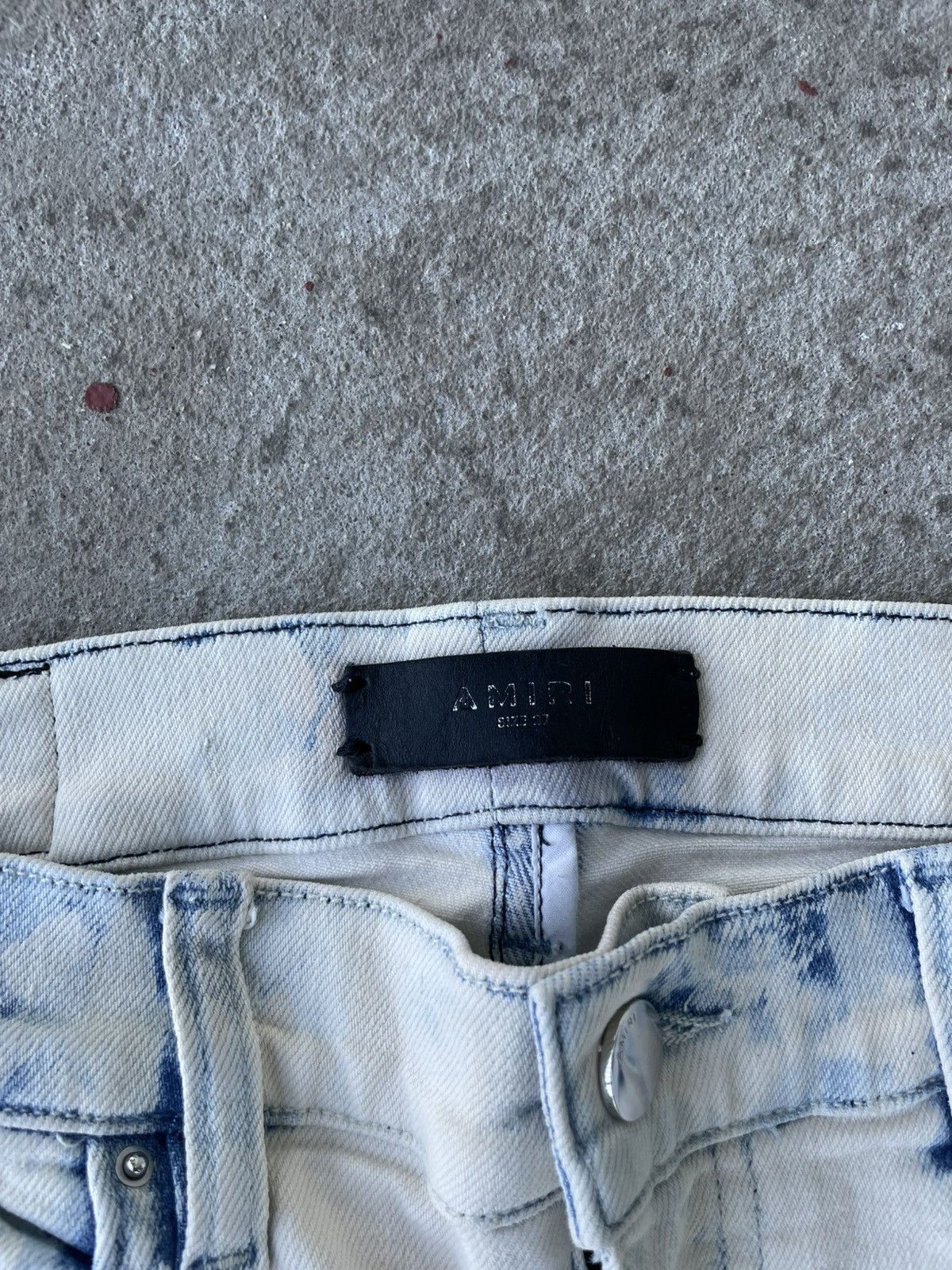 Amiri AMIRI TIE DYE DISTRESSED BIKER DENIM Size US 27 - 5 Thumbnail