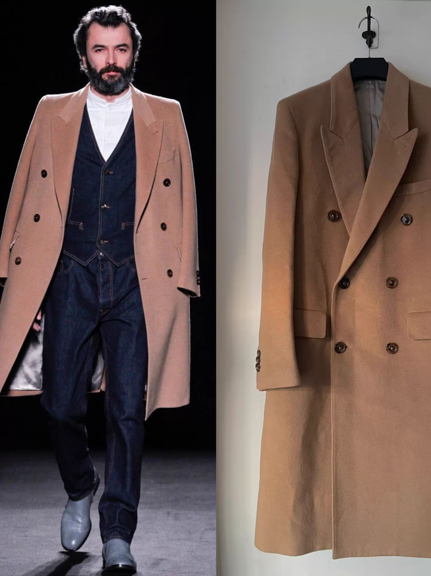 Maison Margiela Maison Margiela Replica Camel Hair Overcoat 48 999new Size US M / EU 48-50 / 2 - 2 Thumbnail