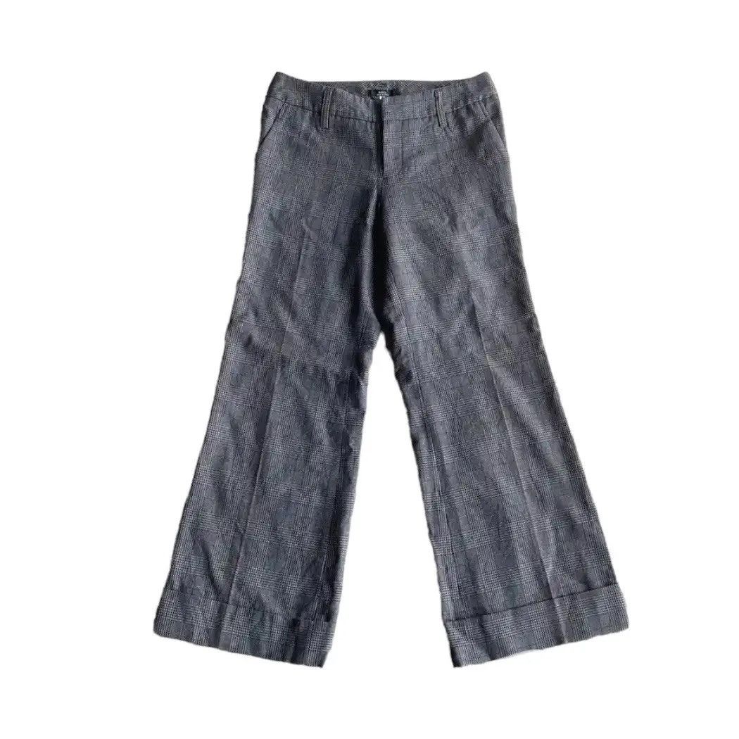 Other Ined Homme By Yohji Yamamoto Check Baggy Wide Leg Pants Size US 29 - 1 Thumbnail