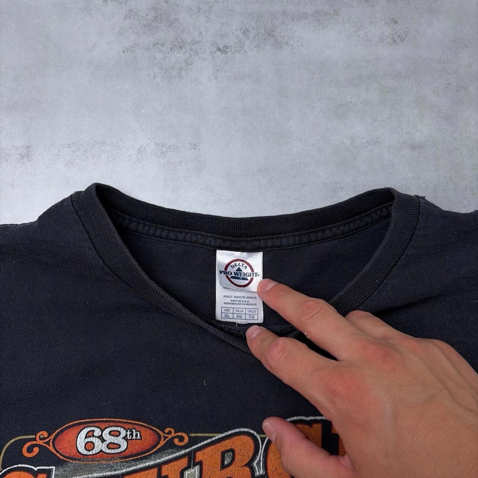 Harley Davidson Vintage 2008 Black Sturgis Black Hills Rally Biker T-Shirt Size US XL / EU 56 / 4 - 6 Thumbnail