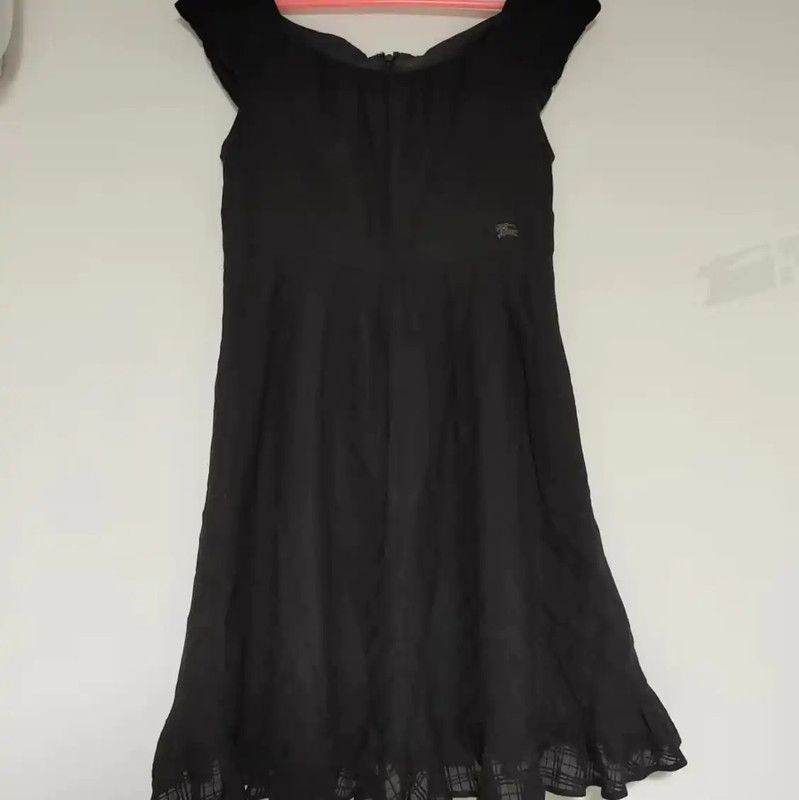 Burberry Burberry Black Cotton Women's Dress Size ONE SIZE - 1 Thumbnail