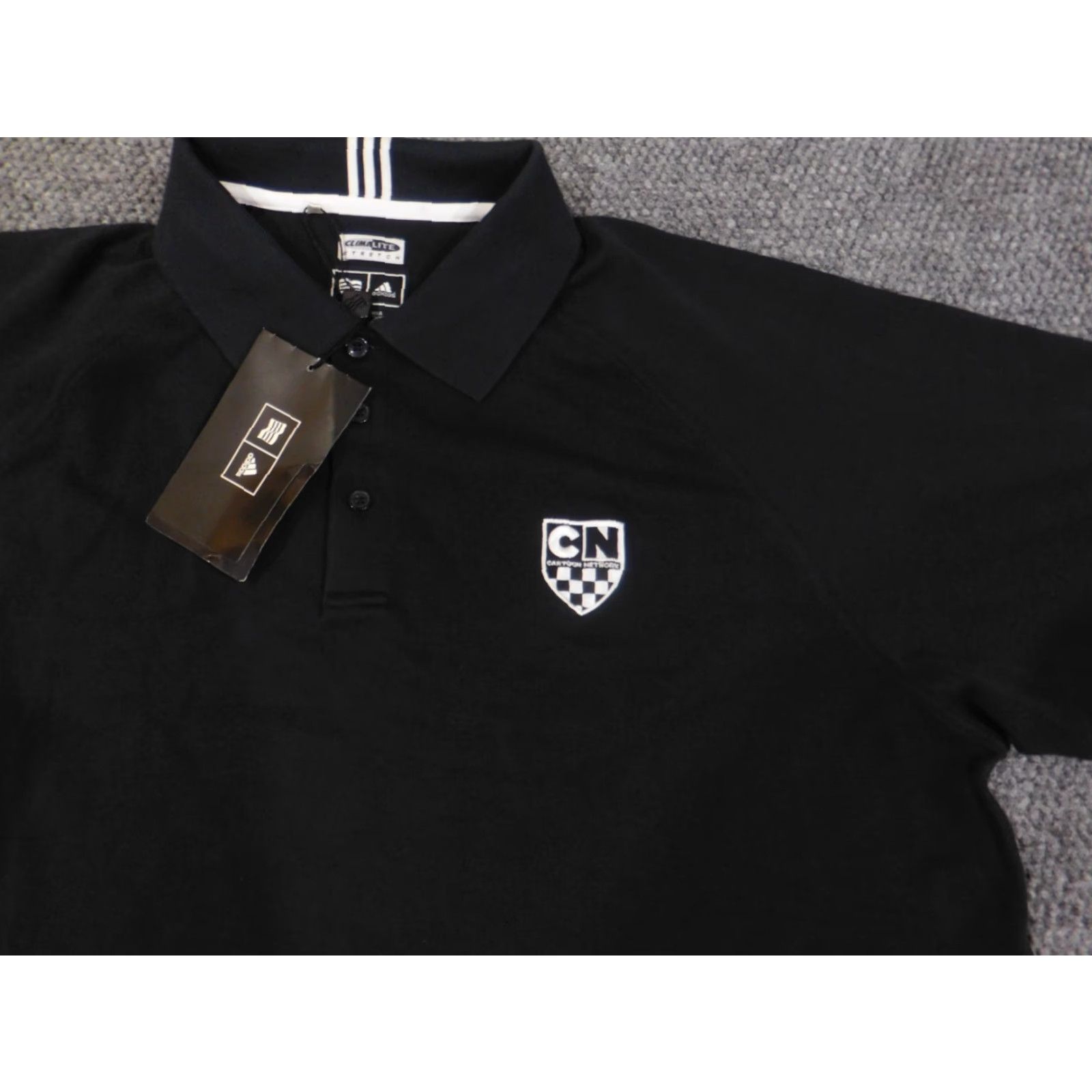 Adidas adidas Polo Shirt XL Mens Black Embroidered Classic Knit Cotton Short Sleeve Golf Vintage (No) N/A Size US XL / EU 56 / 4 - 5 Thumbnail