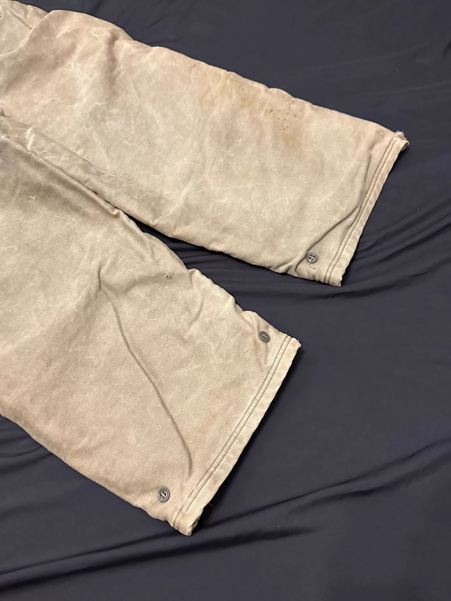 Other Vintage USN N1 Deck Pants Bedford Cord Wool Lined Small Size US 30 / EU 46 - 6 Thumbnail