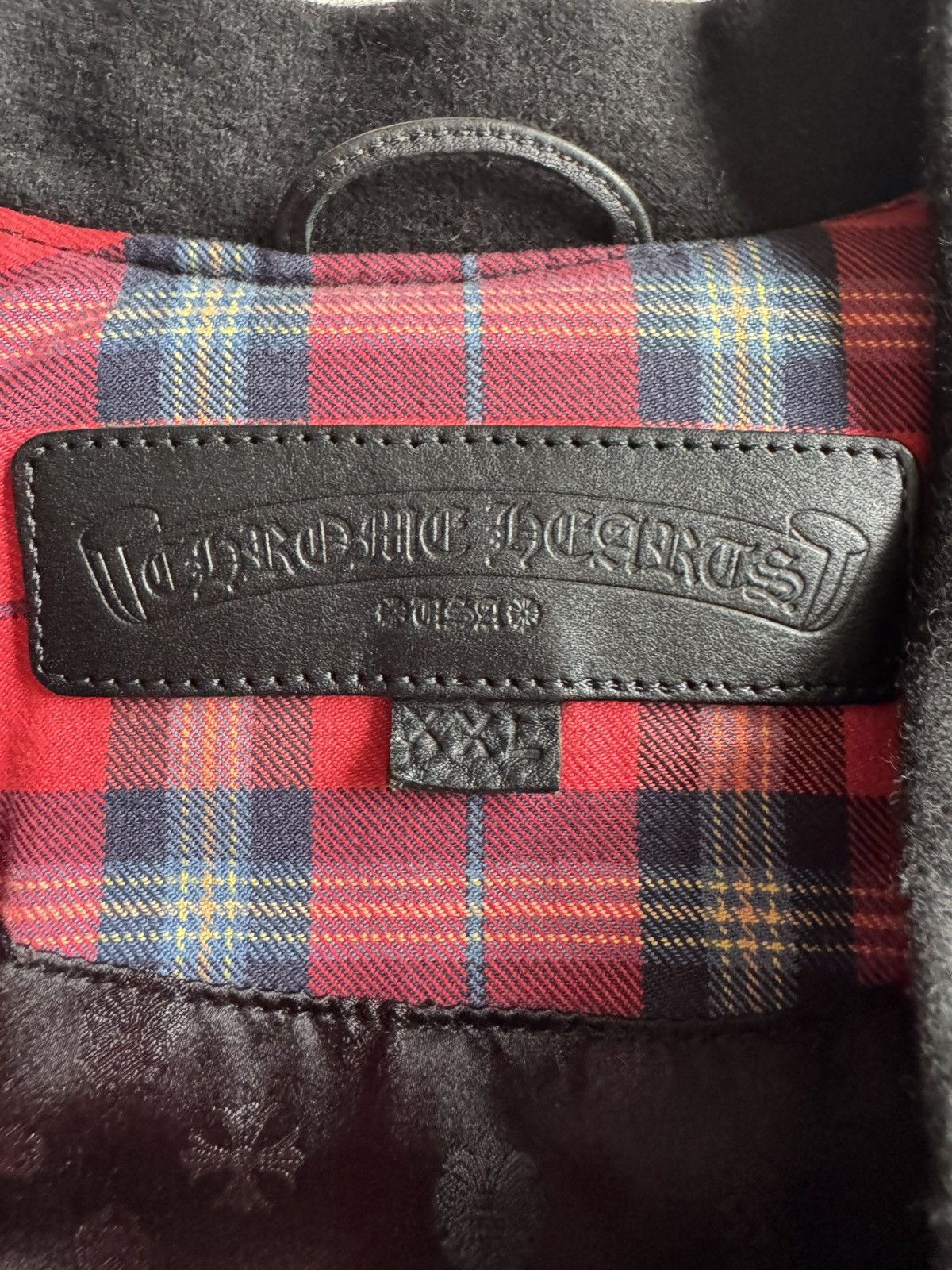 Chrome Hearts CHROME HEARTS mattyboy limited red plaid down jacket Size US XXL / EU 58 / 5 - 8 Thumbnail
