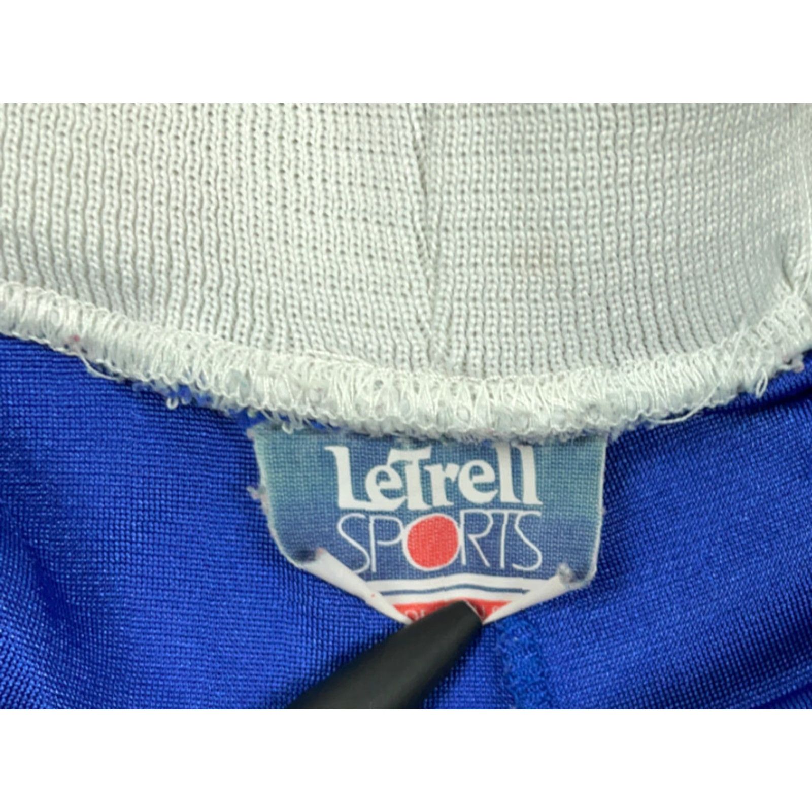 Vintage VTG 90s Blue Striped Athletic Shorts Adult XL LeTrell Sports 7" Inseam USA Made Athletic Mens Shorts Size US 34 / EU 50 - 3 Thumbnail