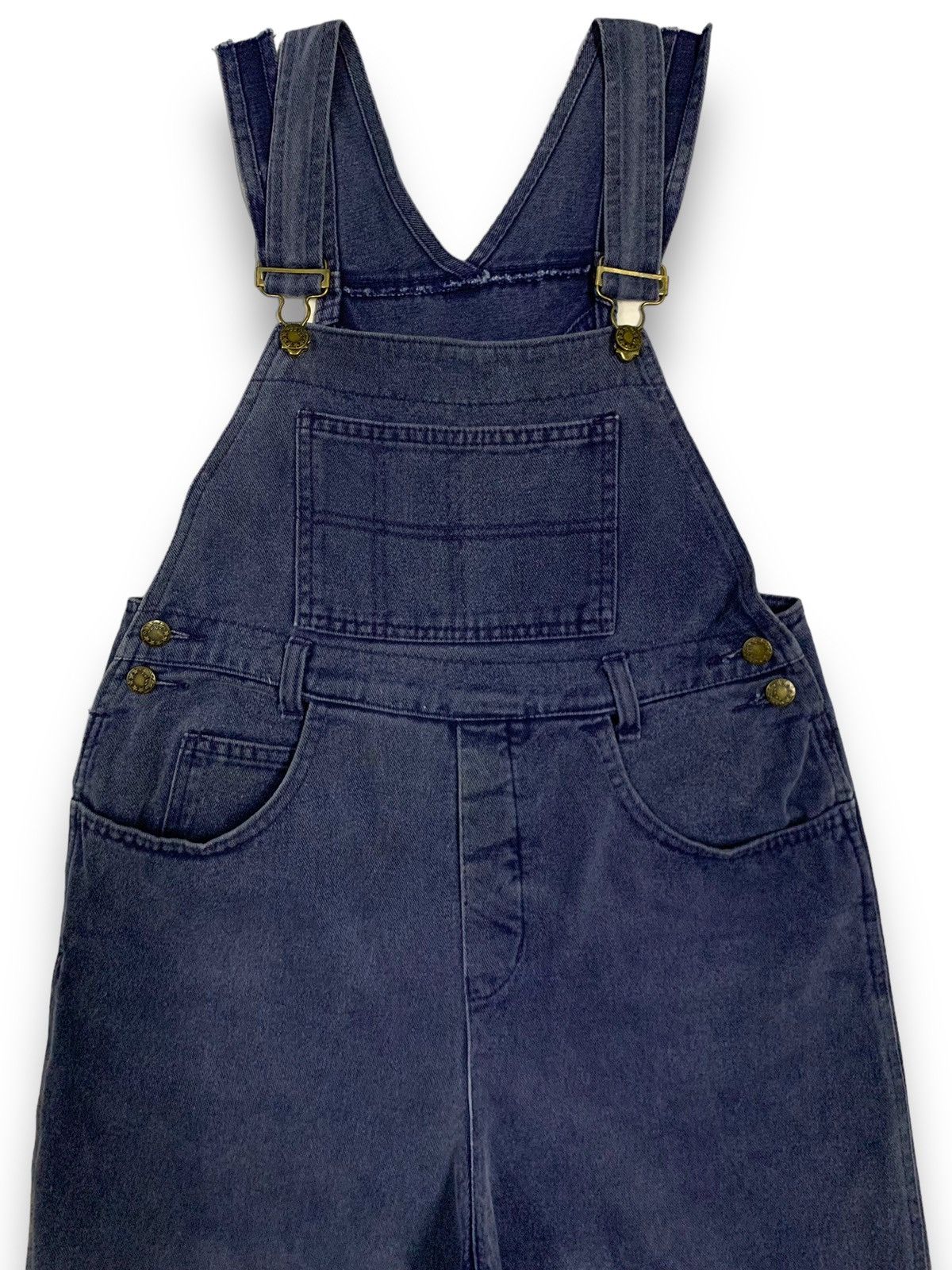 Warehouse Vintage Japanese Brand Limited Edition Faded Denim Overalls Size 31" - 3 Thumbnail