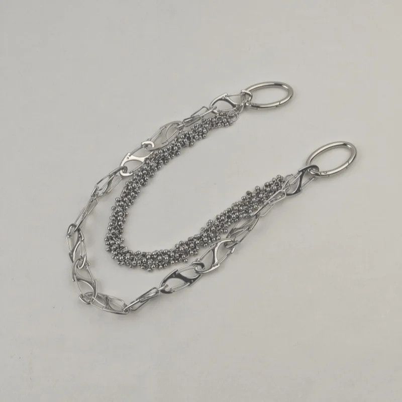Japanese Brand × Jewelry Heavy-Duty Cuban Link Hip-Hop Pants Chain Silver Size ONE SIZE - 5 Thumbnail