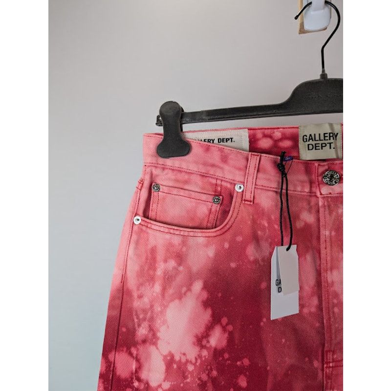 Gallery Dept. o1rshd1 Biscayne Tie-Dye Slim Fit Denim Jeans in Red Size US 32 / EU 48 - 6 Thumbnail