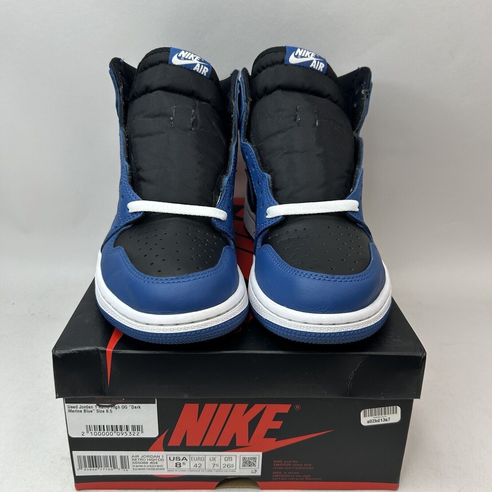 Nike Nike Air Jordan 1 Retro High OG “Dark Marina Blue” 2024 Size US 8.5 / EU 41-42 - 2 Thumbnail