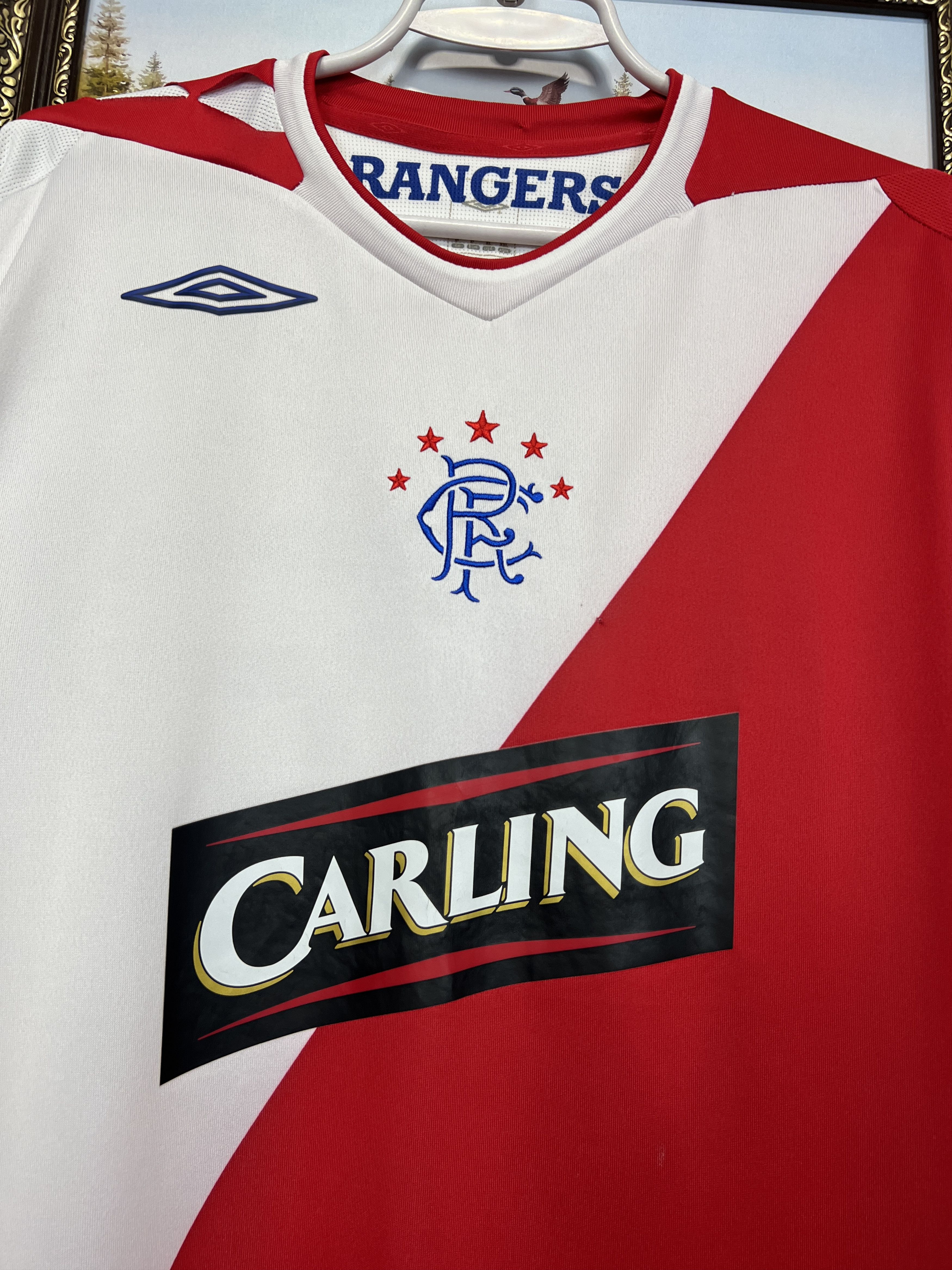 Umbro Rangers Away football shirt 2006 Soccer Jersey Trikot Rare Size US XL / EU 56 / 4 - 3 Thumbnail