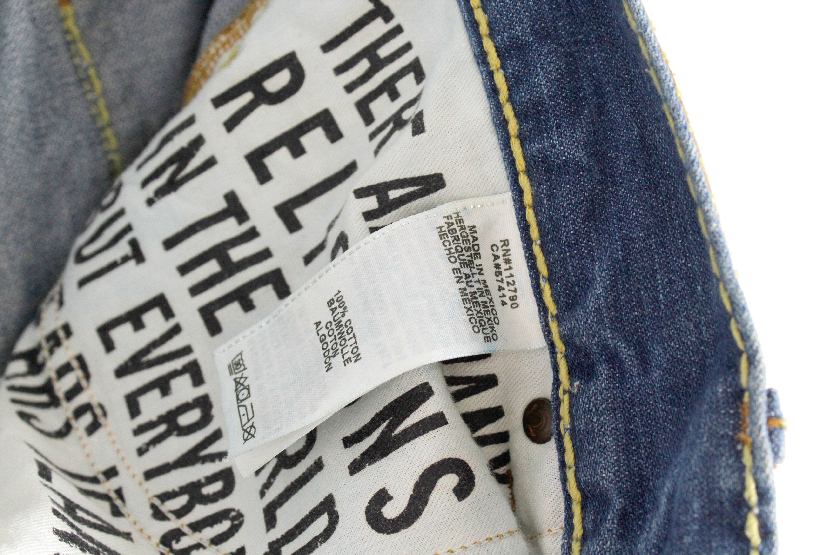 True Religion True Religion Y2K Hand Painted Distressed Pants Jeans 32 Size US 32 / EU 48 - 12 Thumbnail