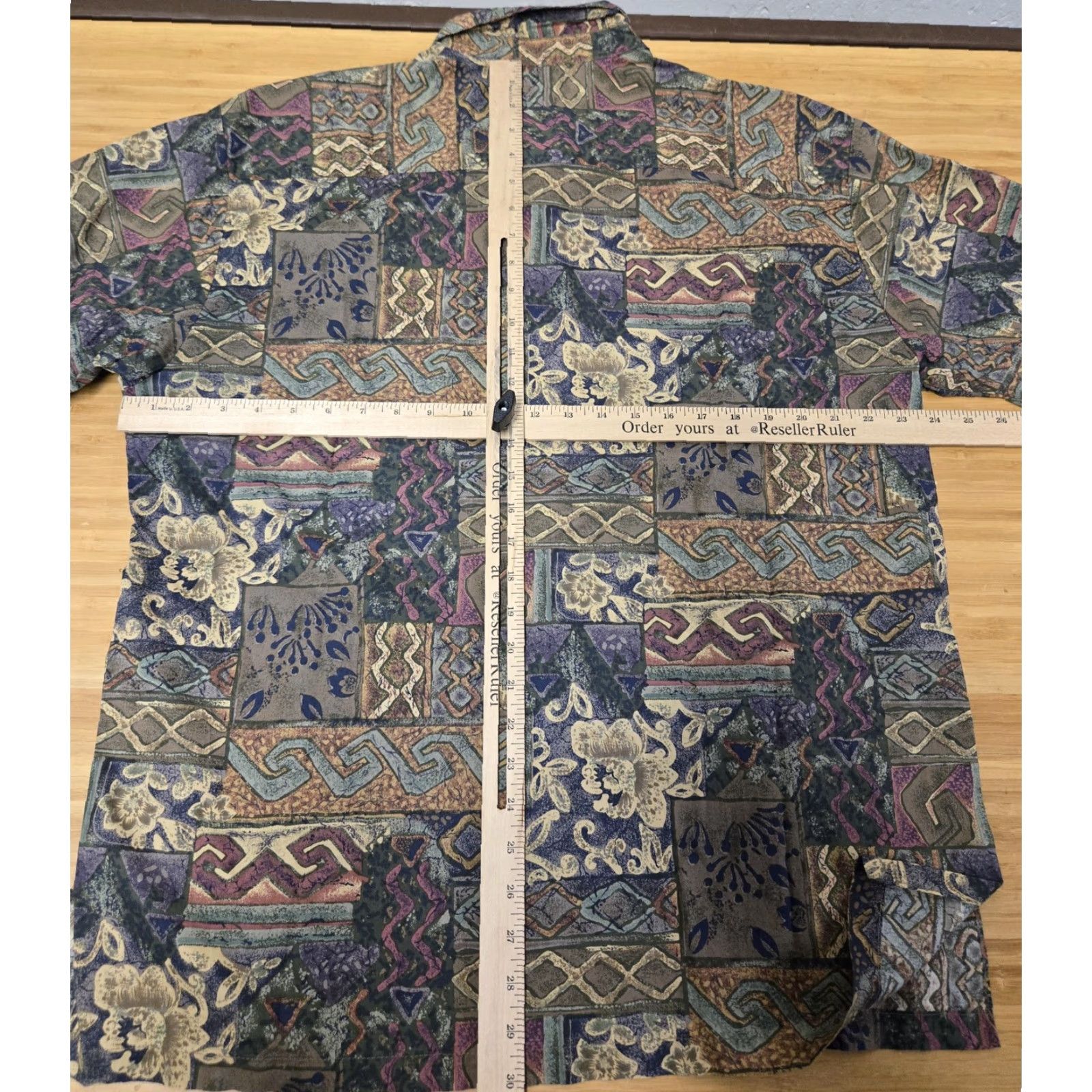 Tori Richard Tori Richard Shirt Multicolor Geometric Floral Hawaiian/Aloha Button-Up Short Sleeve Cotton Lawn Mens XL Size US XL / EU 56 / 4 - 7 Thumbnail