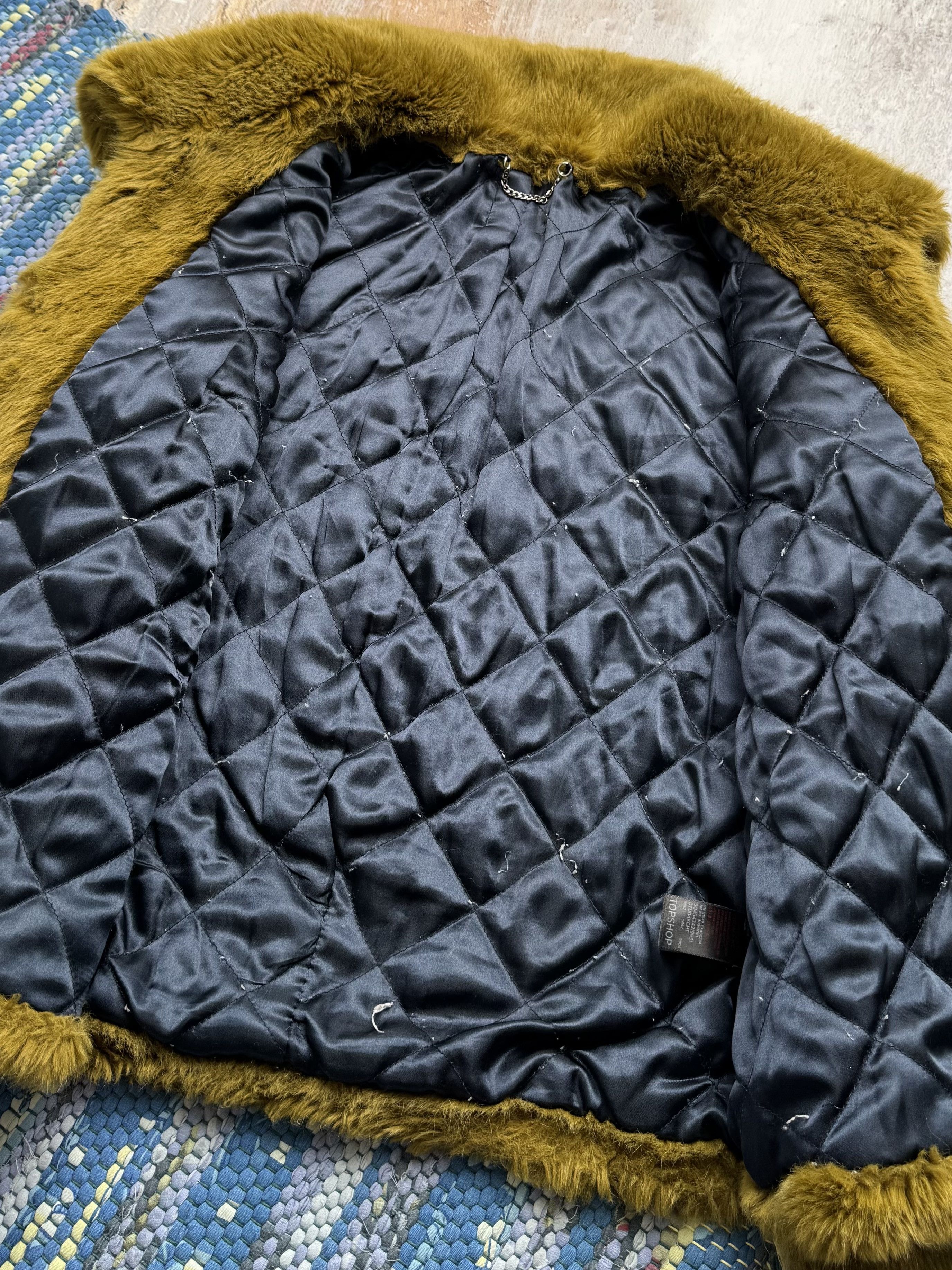 Vintage Vintage Cropped Faux Fur Jacket A8(V1)D15 Size L / US 10 / IT 46 - 5 Thumbnail