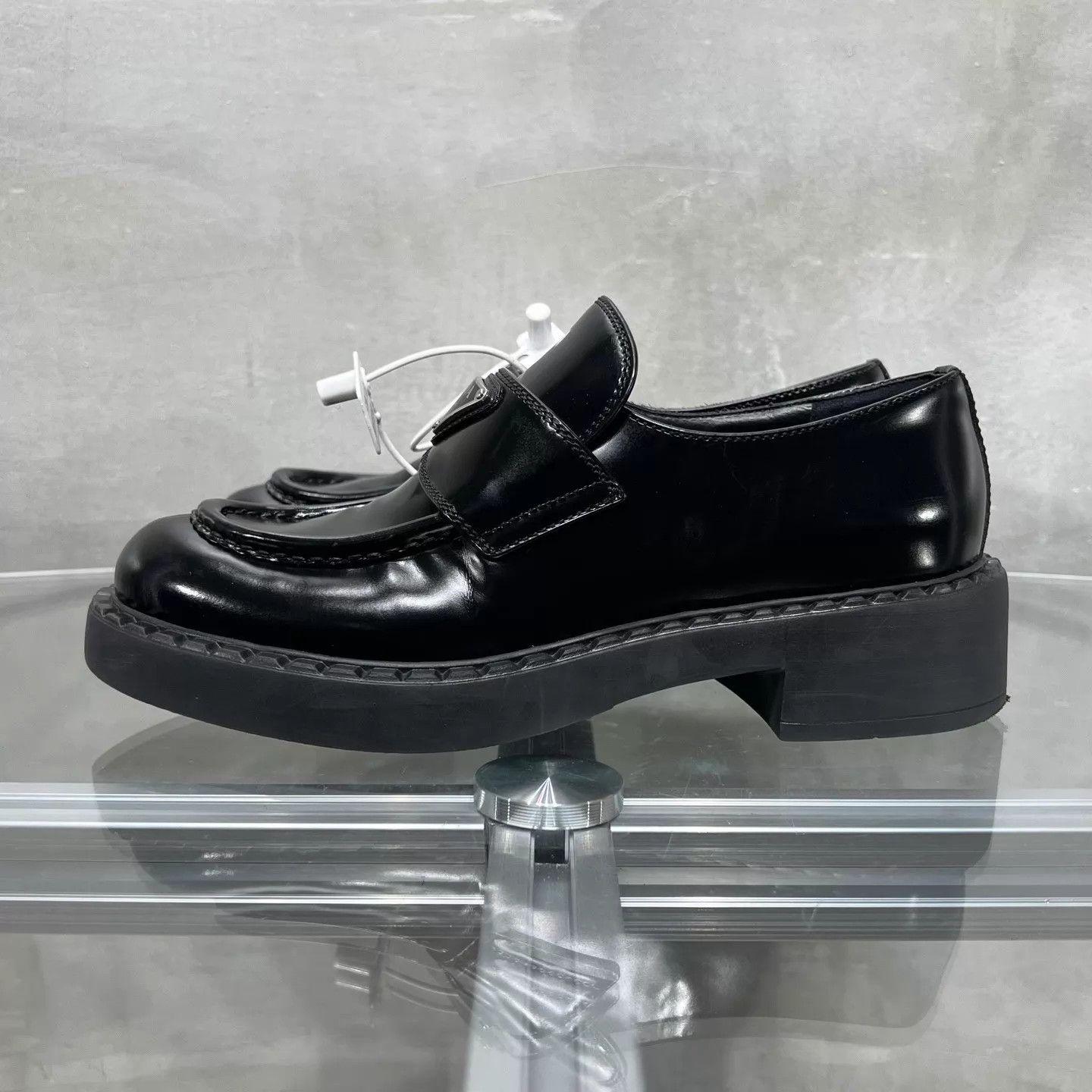 Prada Prada Black Triangle Logo Loafer 36.5 YH25833 Size US 6 / IT 36 - 3 Thumbnail