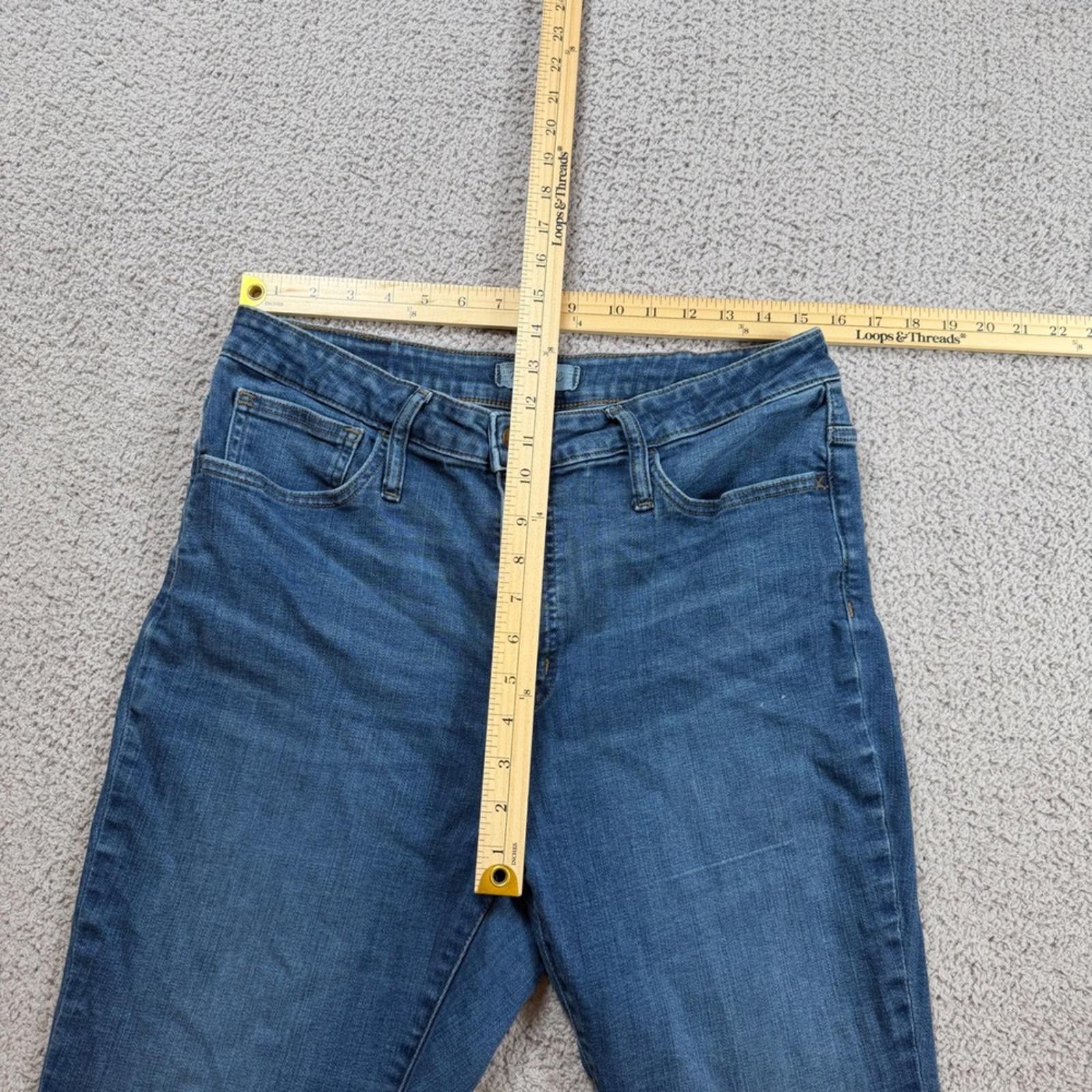 Madewell Madewell Jeans Womens 32 Raw Hem Cropped Straight Leg Size 32" / US 10 / IT 46 - 4 Thumbnail