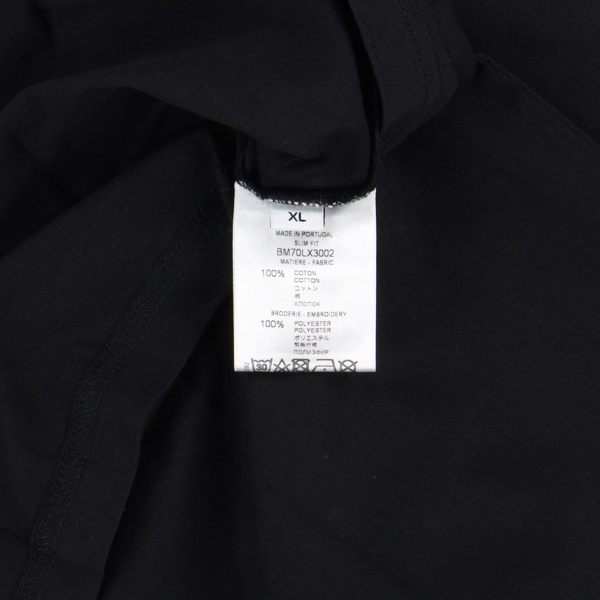 Givenchy Black Embroidered Vertical Logo T-Shirt Size US XL / EU 56 / 4 - 7 Thumbnail