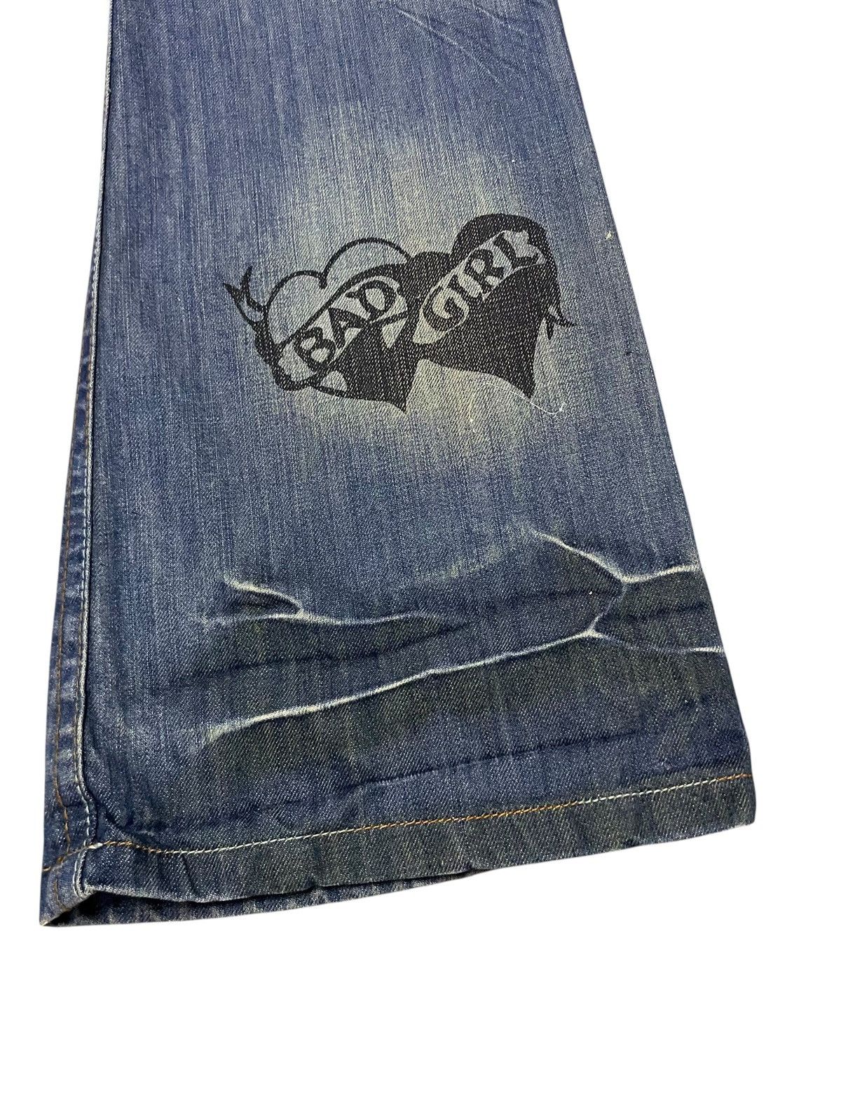 If Six Was Nine Rare Design Vintage Japanese Brand Drive Flared Jeans 2000s Size US 27 - 12 Thumbnail