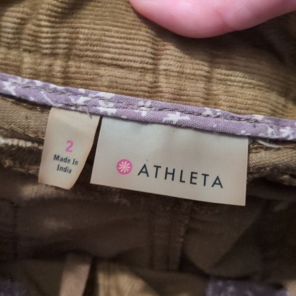 Athleta Athleta Old Gold Corduroy Mini Skirt Size 2 Size 26" / US 2 / IT 38 - 4 Thumbnail