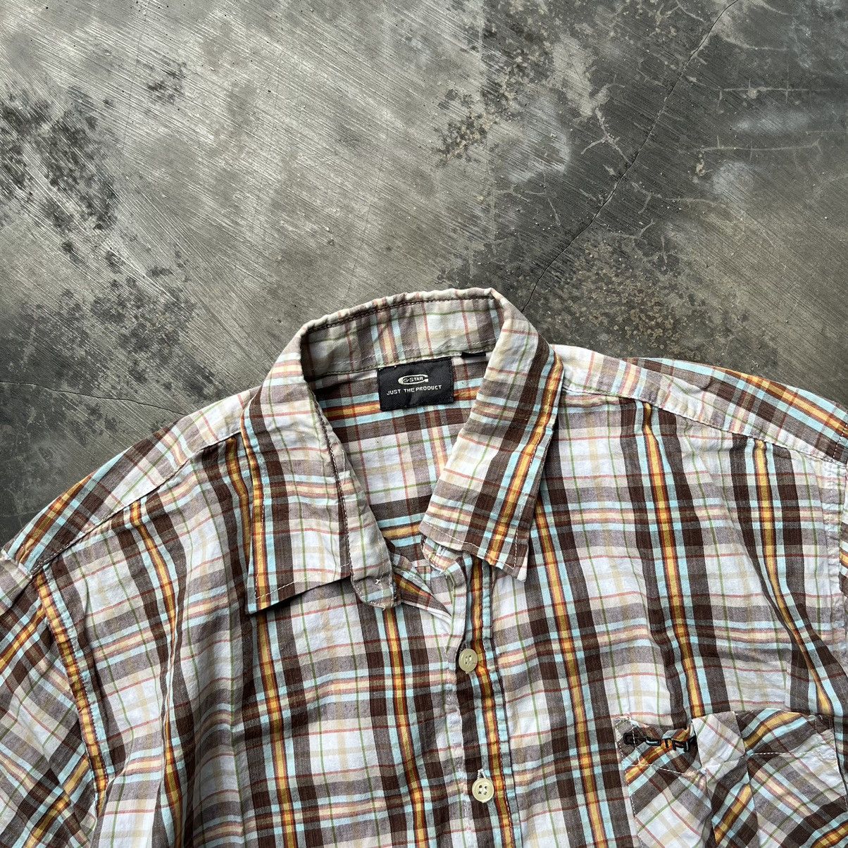 G-Star G star raw plaid luxor back stitch shirt Size US M / EU 48-50 / 2 - 2 Thumbnail