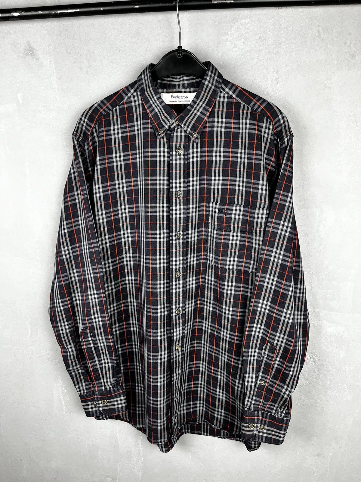 Burberry × Vintage Vintage Burberry Nova Check Shirt Button Up Size US L / EU 52-54 / 3 - 3 Thumbnail