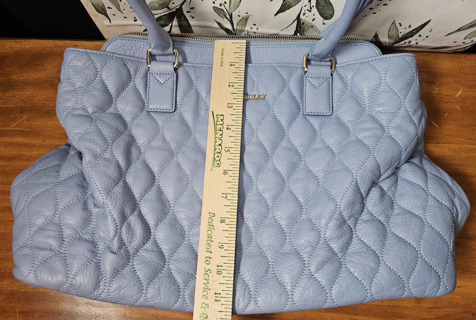 Other Vera Bradley Purse Blue Womens Large Leather Quilted Size ONE SIZE - 9 Thumbnail