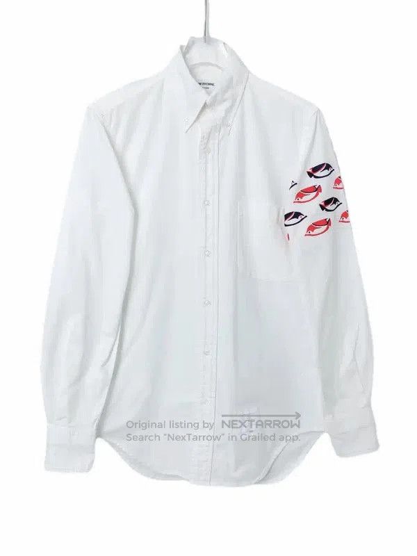 Thom Browne Thom Browne White Cotton Women's Shirt . Size S / US 4 / IT 40 - 1 Thumbnail