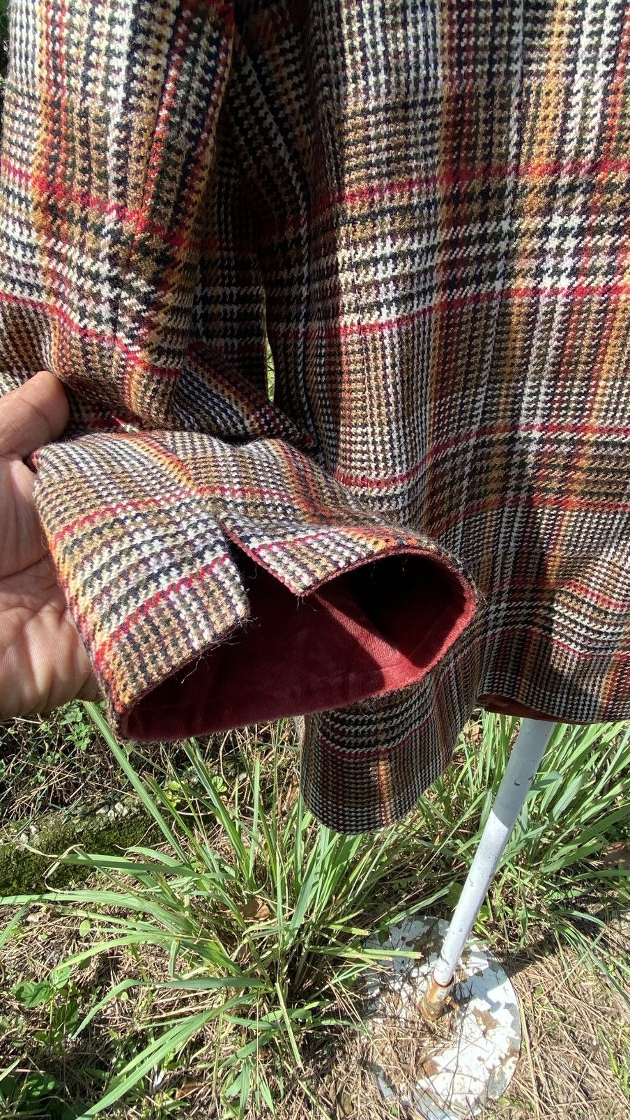 Carven × Vintage Carven Paris Wool Plaid Jacket Size L / US 10 / IT 46 - 9 Thumbnail
