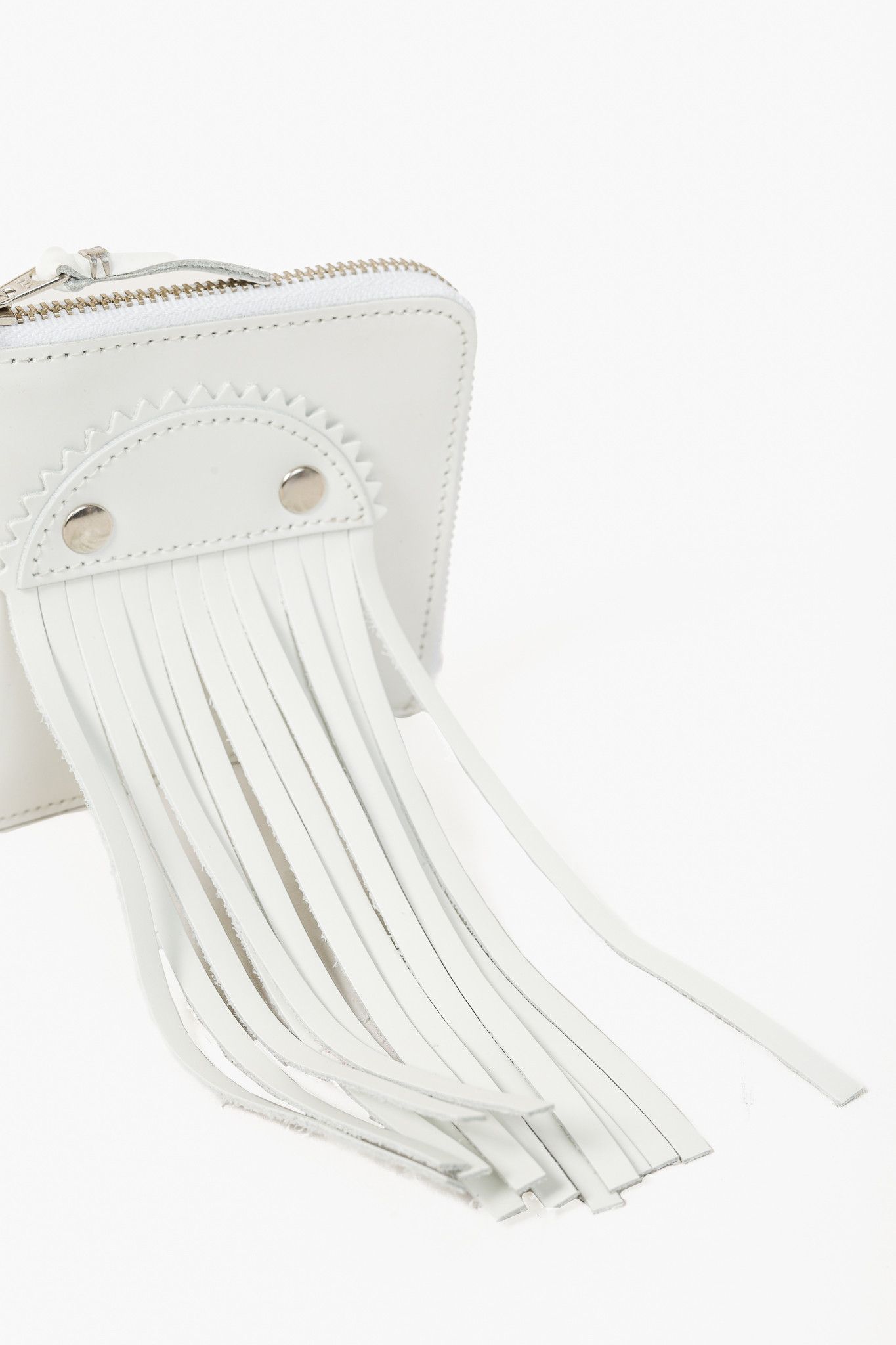 Comme des Garcons Comme des Garcons White Fringe Leather Wallet Size ONE SIZE - 3 Thumbnail