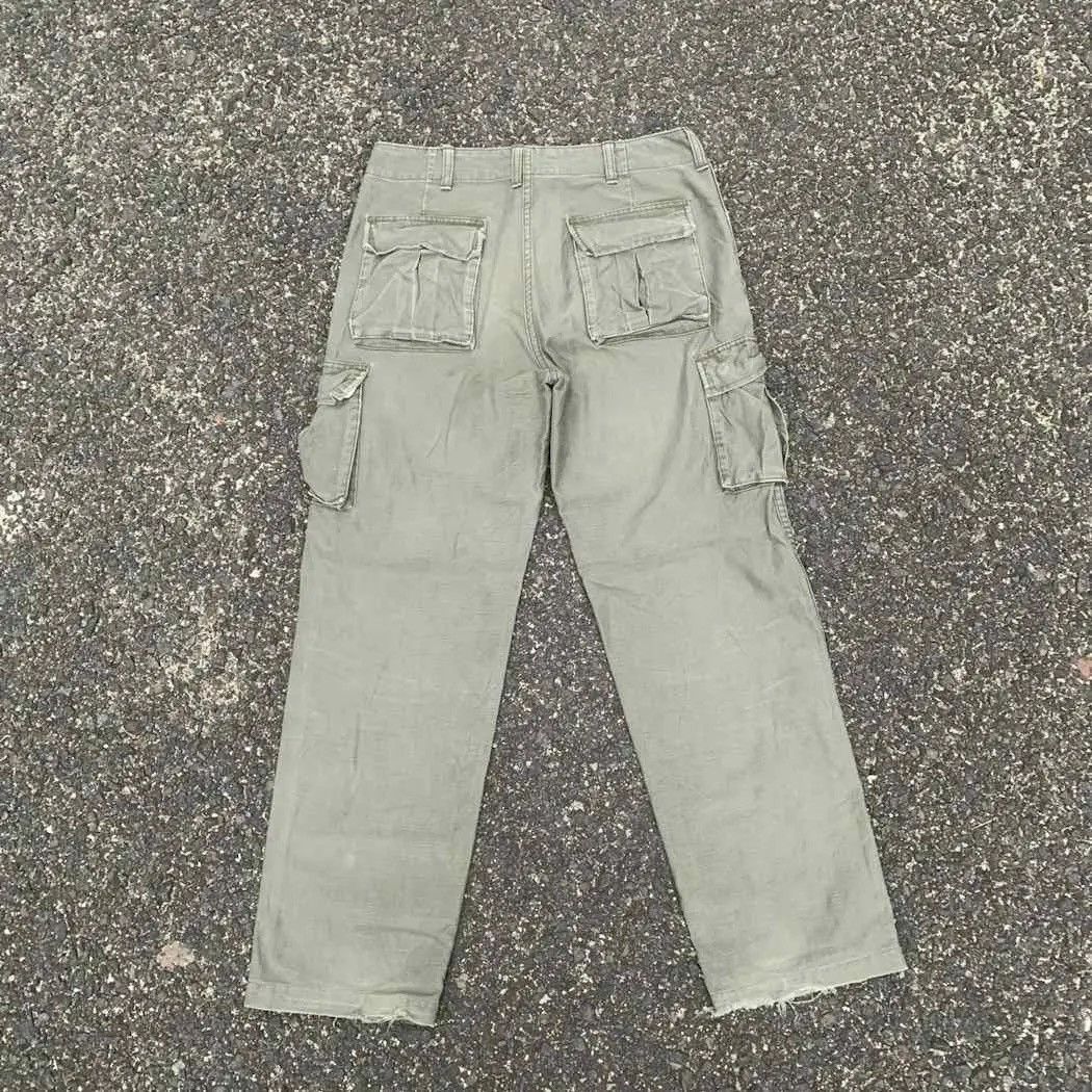 StraightFaded Japanese Vintage Trousers Faded Utility Avirex Combat Cargo Size US 29 - 9 Thumbnail