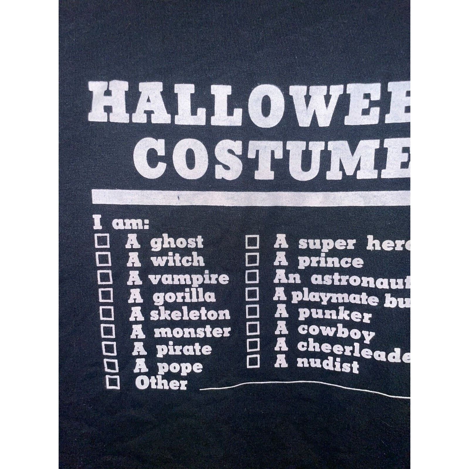 Jerzees Vintage Halloween Shirt Costume Punk Pope Tee VTG 90s Medium Size US M / EU 48-50 / 2 - 3 Thumbnail