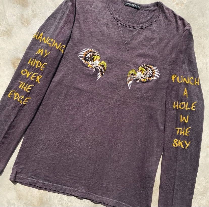 Avirex Vintage Avirex USA “Eagles” Embroidered LS Tee Size US L / EU 52-54 / 3 - 4 Thumbnail