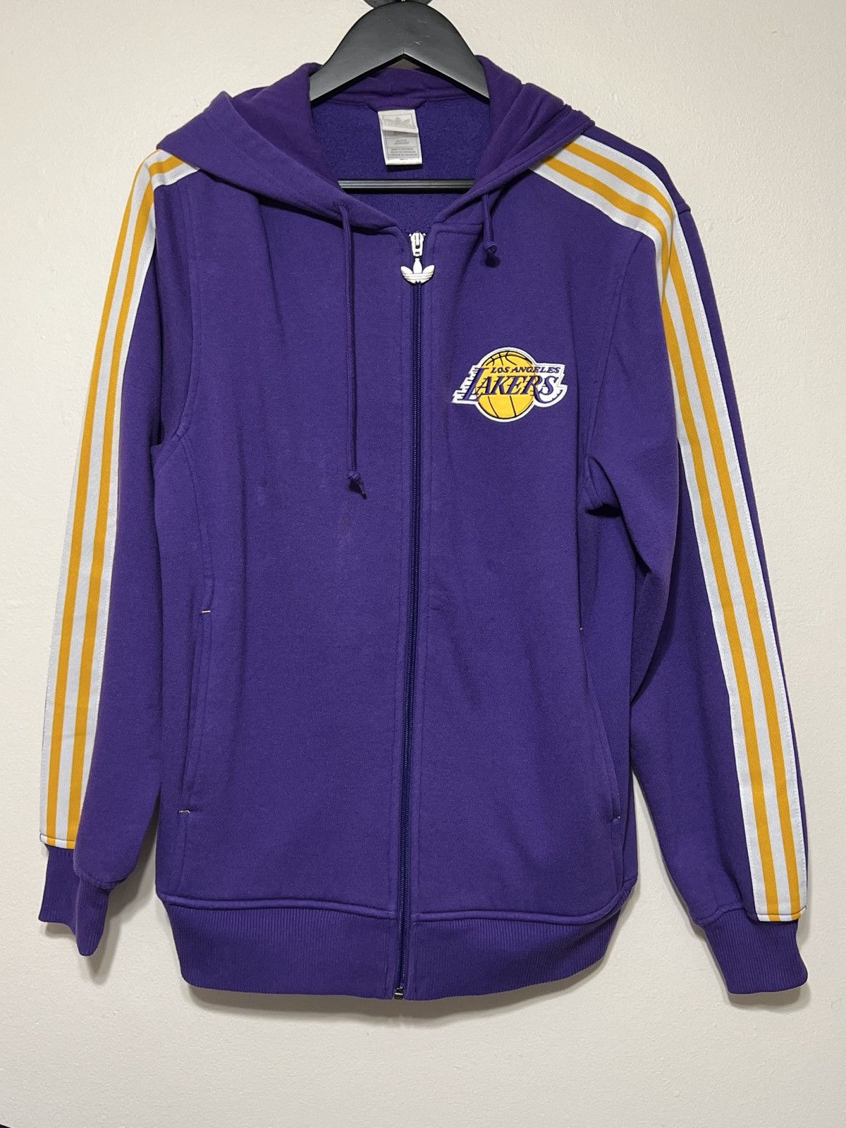 Vintage Adidas Lakers Hoodie S - Purple