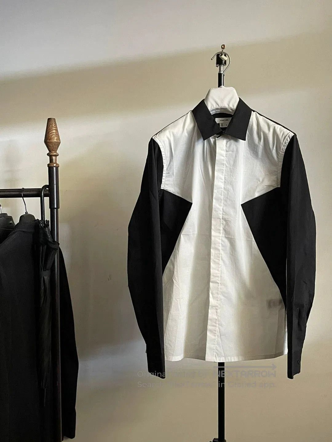 Helmut Lang Black and White Shirt.