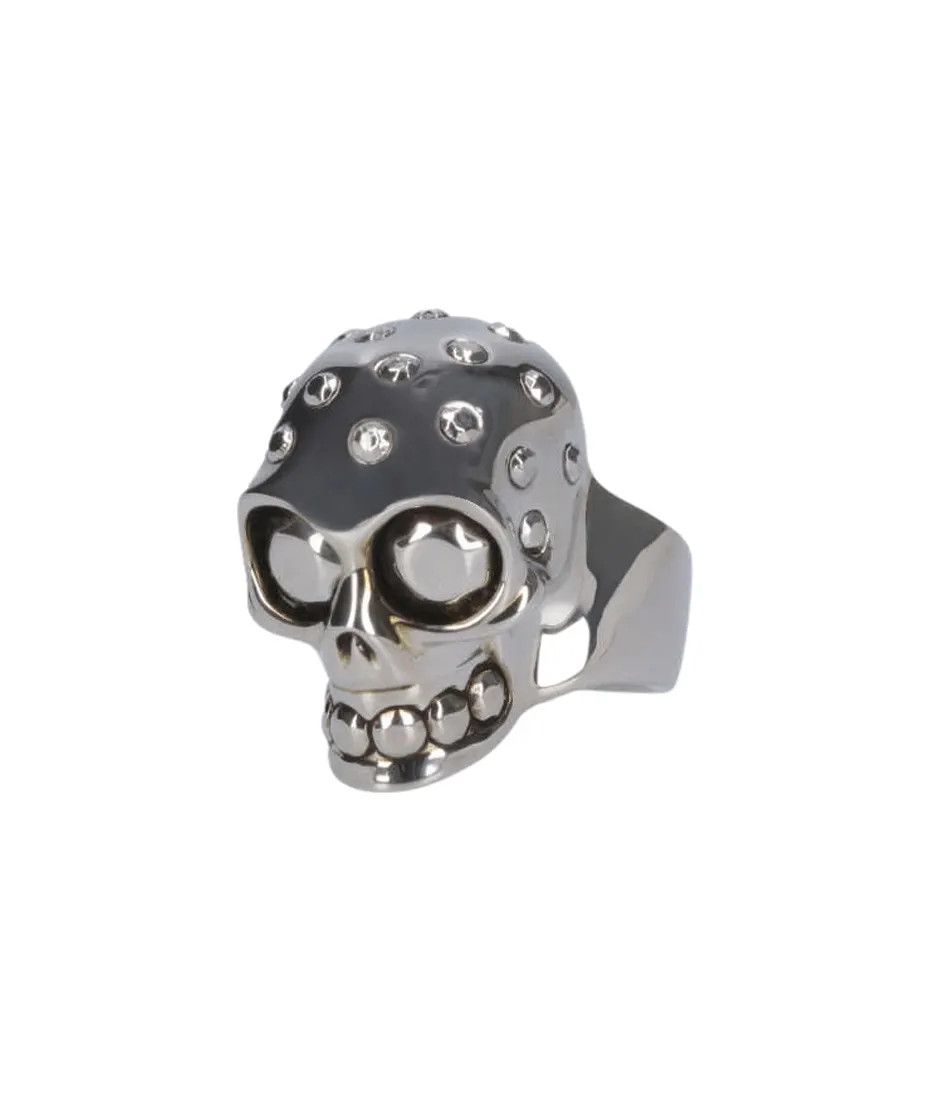 Alexander McQueen ALEXANDER MCQUEEN silver tone metal giant skull ring 9 19 q Size ONE SIZE - 3 Thumbnail