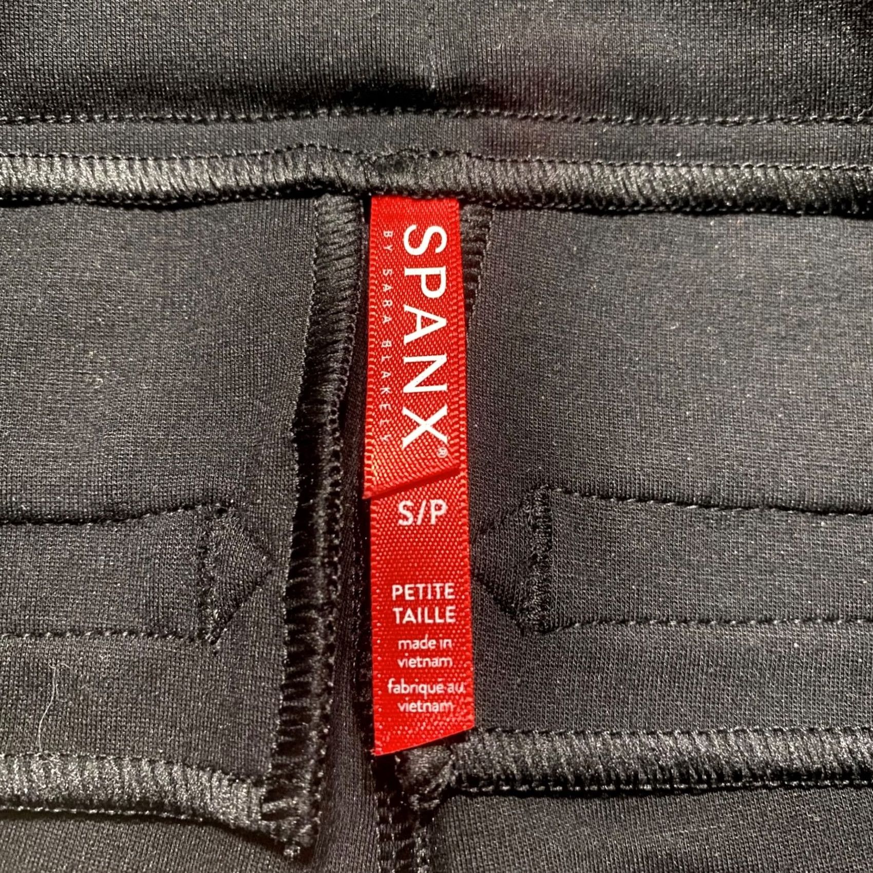 Spanx Spanx Womens Leggings Black Sequin Stripe Slim Pull On XS S Image: Spanx Womens Small Pants Black Leggings Black Skinny Sequin Striped Pull On Size 42" / US 20 - 3 Thumbnail