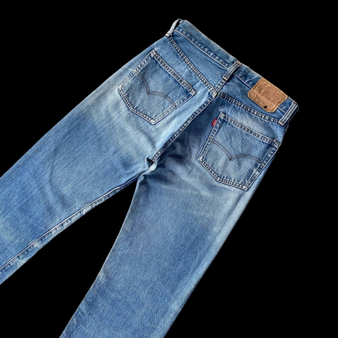 Levi's Vintage Clothing Rare 1970s Levi’s 501 Redline Selvedge Release Hem Button 6 Size US 28 / EU 44 - 18 Thumbnail