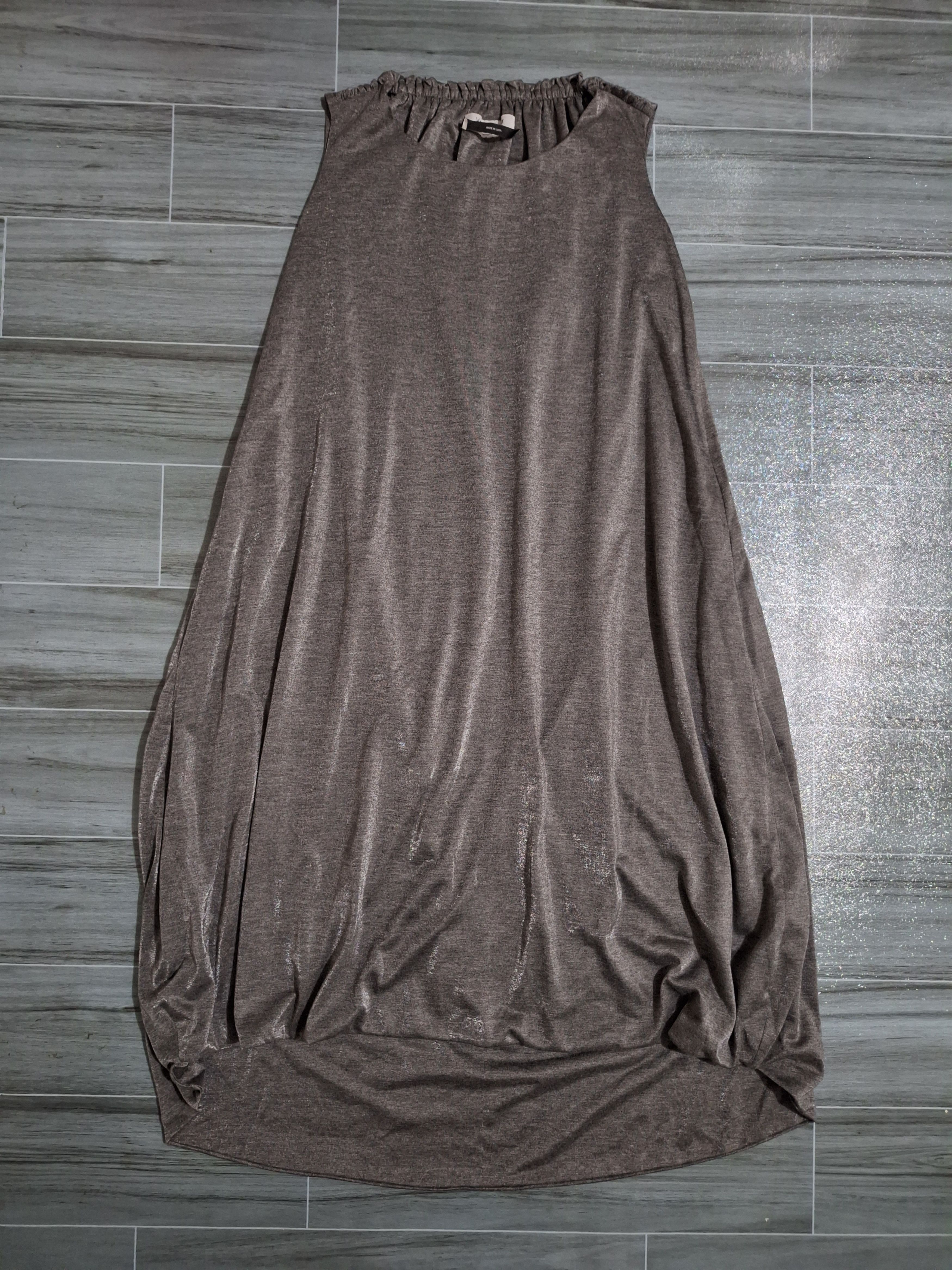 image of YSL - Tom Ford - S/s 2009 - Metallic Gray Dress in Grey, Women's (Size Small)