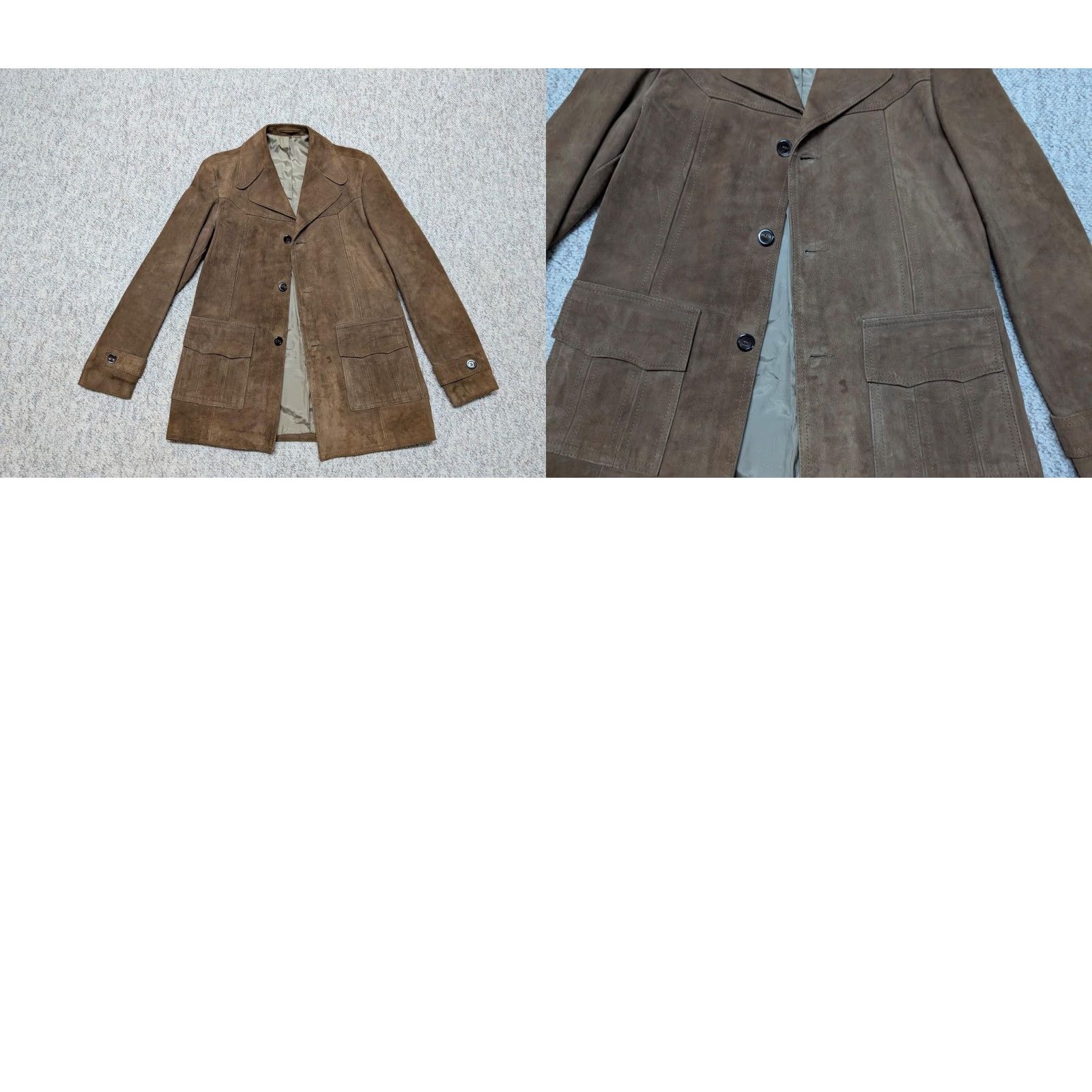 Vintage VINTAGE SHEEPSKIN suede leather WESTERN coat SHERLOCK brown 40 german jacket M Men coat Leather Overcoat Flex SHERLOCK Mens Size US M / EU 48-50 / 2 - 8 Thumbnail
