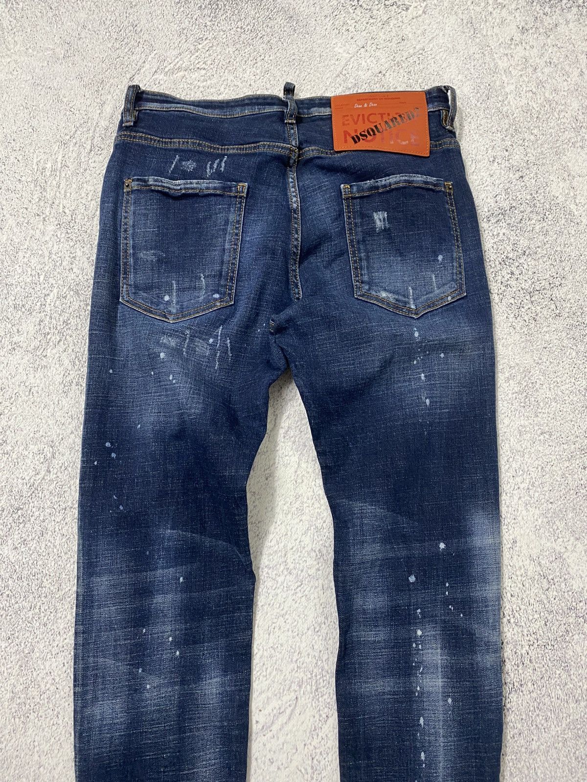 Dsquared2 Dsquared2 Tidy Biker Painted Distressed Skinny Jeans Pants Size US 30 / EU 46 - 7 Thumbnail