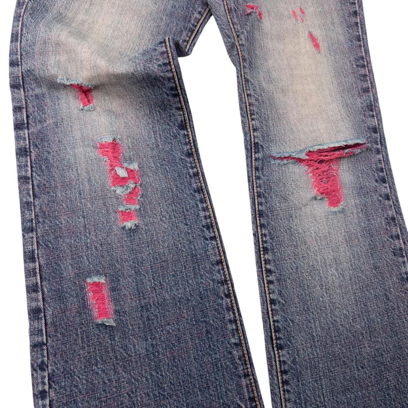 Dries Van Noten Vintage PPFM Distressed Denim Jeans Size W33 Size US 33 - 6 Thumbnail