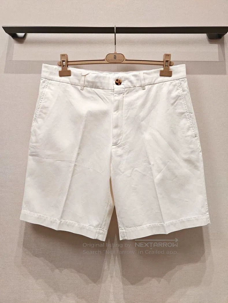 Brunello Cucinelli Brunello Cucinelli White shorts Size US 36 / EU 52 - 1 Thumbnail